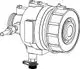 Differenzdruckregler von IMI Hydronic Engineering, mit einem kompakten Design und mehreren Anschlussmöglichkeiten, abgebildet in einer technischen Zeichnung.